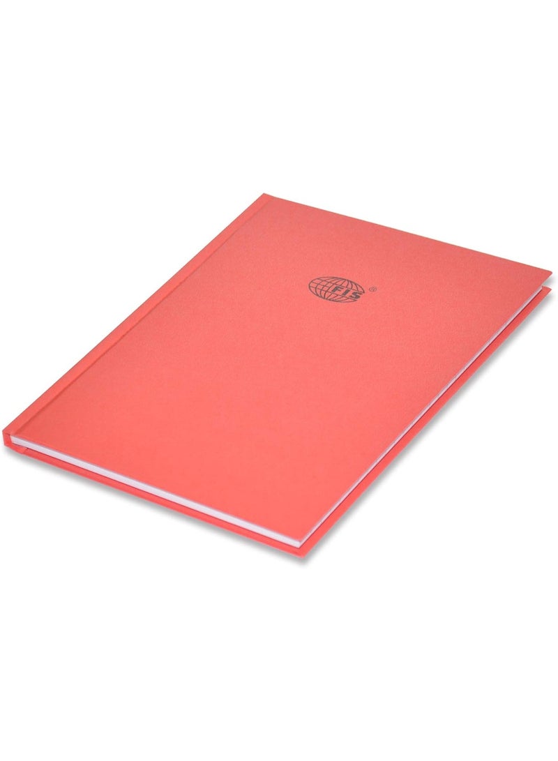FIS Neon Hard Cover Notebook Single Line 9X7 Inch, 100-Sheets, Red 5-Piece - FSNB97N250 - Image 2